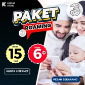 Paket Roaming Umroh 3 | 6 Gb | 15 hari - Toko Kaffaa
