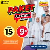 Paket Roaming Umroh INDOSAT 9 Gb | 15 hari - Toko Kaffaa