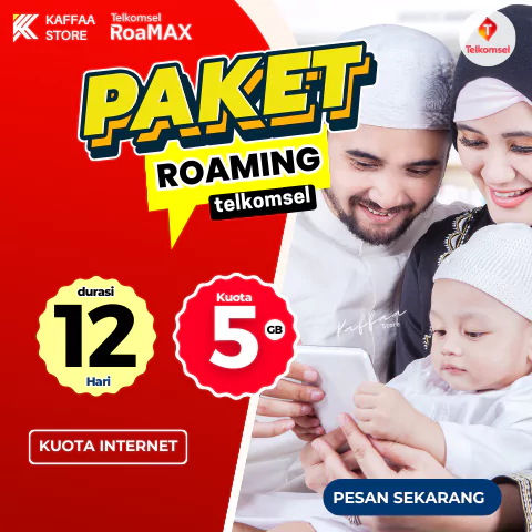 Paket Internet Umroh 5GB | 12 Hari | Roaming Telkomsel - Toko Kaffaa