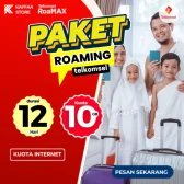 Paket Internet Umroh 10 GB | 12 Hari | Roaming Telkomsel - Toko Kaffaa