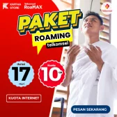Paket Internet Umroh 10 GB | 17 Hari | Roaming Telkomsel - Toko Kaffaa